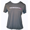 Ladies Short Sleeve United As Intended Patriotic Shirt - Classic [Iron Gray]