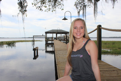 Ladies Relaxed Fit United As Intended Patriotic Tank - Classic [Dark Grey Heather]